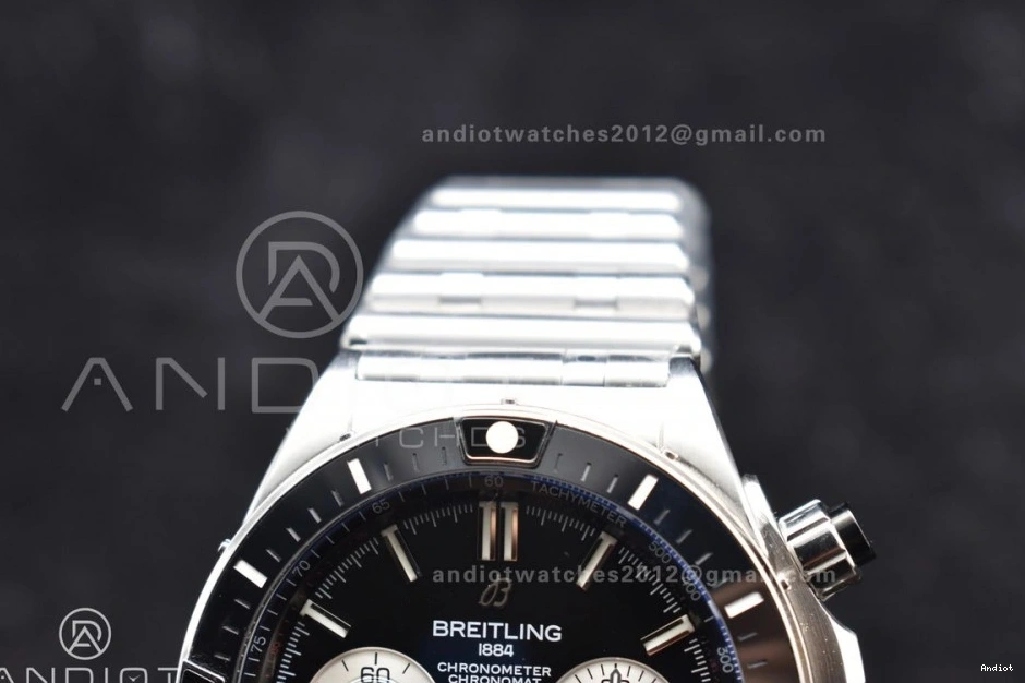 B01 Chronomat Best Bracelet Edition on Dial A7750 SS 1:1 Black 44mm SS BLSF 0423